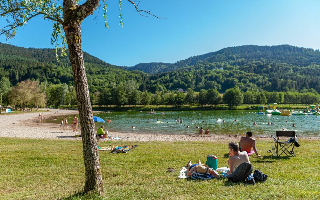 Plage amenagee – base de plein air