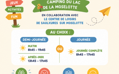 Un club enfant gratuit pendant les vacances d’été 2026 à la Base de loisirs du lac de la Moselotte